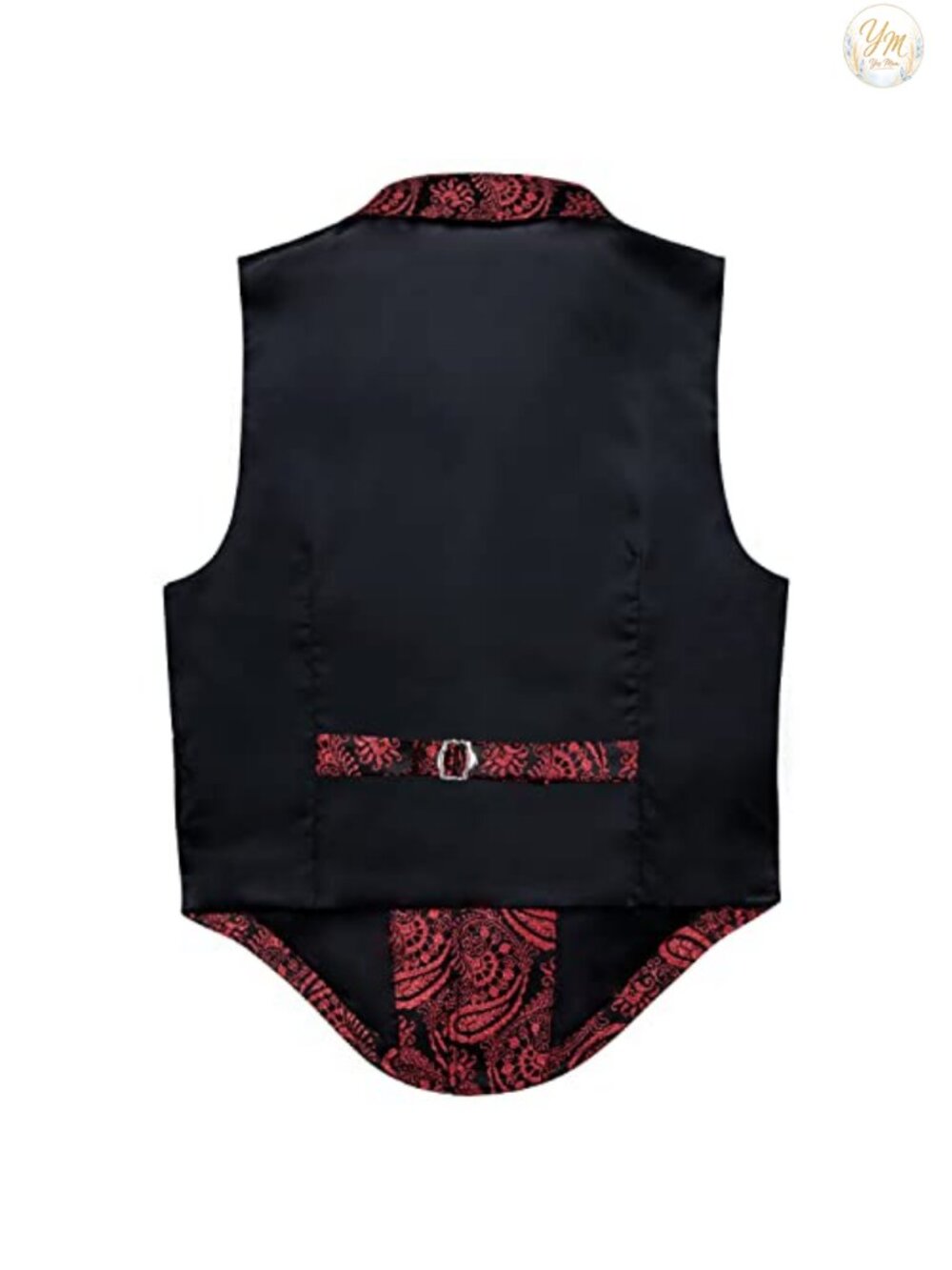 Mens Victorian Steampunk Vest Silk Paisley Waistcoat Slim Fit Formal Party - Picture 4 of 6